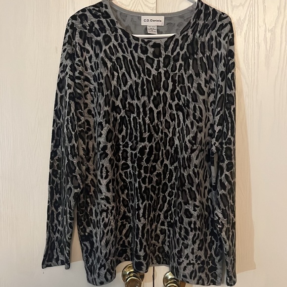 C.D. Daniels Animal Print Sweater - Picture 2 of 6